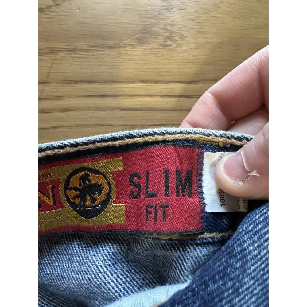 Vintage 90’s Lawman Western Slim Fit Straight‎ Leg Dark Blue Denim Jeans Size 1